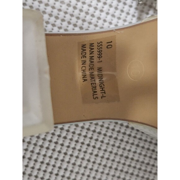 LULUS Clear PVC Rhinestone Slingback Pumps Womens Size 10 - Picture 6 of 8